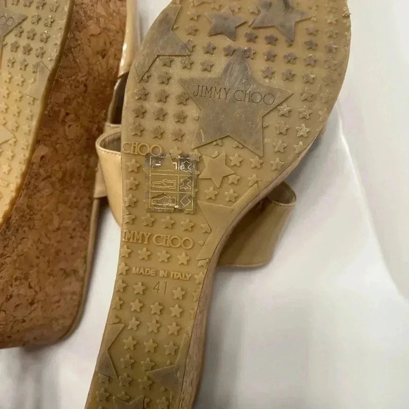 JIMMY CHOO wedge Sandals size 41/ 10.5 - Picture 9 of 9